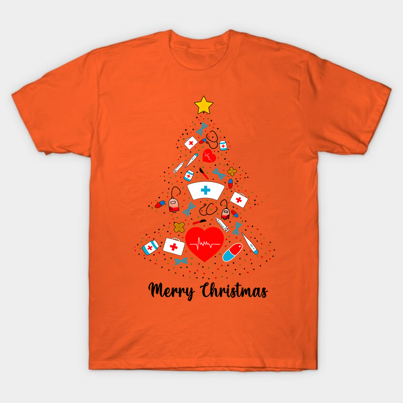 This Is The Nurse's Christmas Tree Nurse T-Shirt
