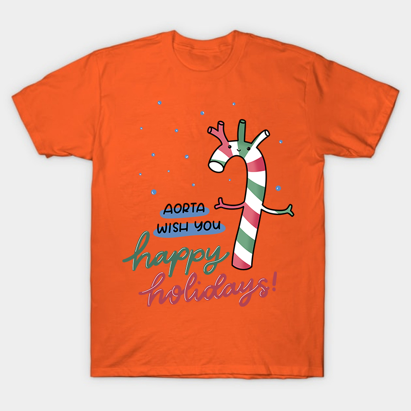 Aorta Wish You Happy Holidays Nurse T-Shirt