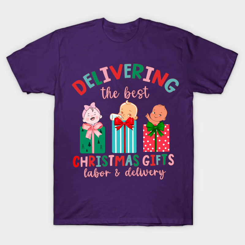 Delivering The Best Christmas Gifts Nurse T-Shirt