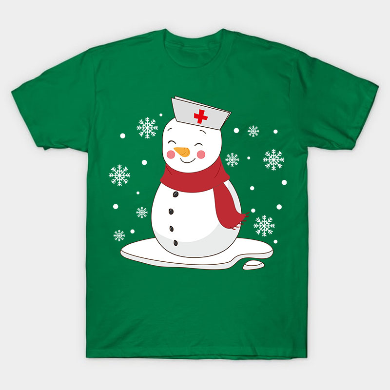 Cute Snowman Nurse T-Shirt
