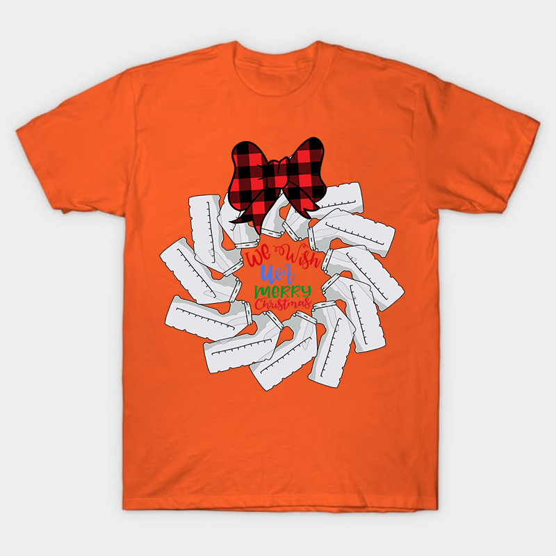 We Wish Merry UA Christmas Nurse T-Shirt