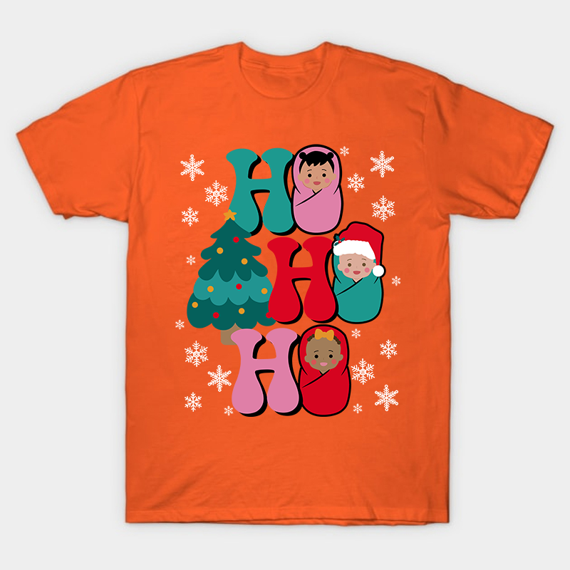 Ho Ho Ho Christmas Nurse T-Shirt