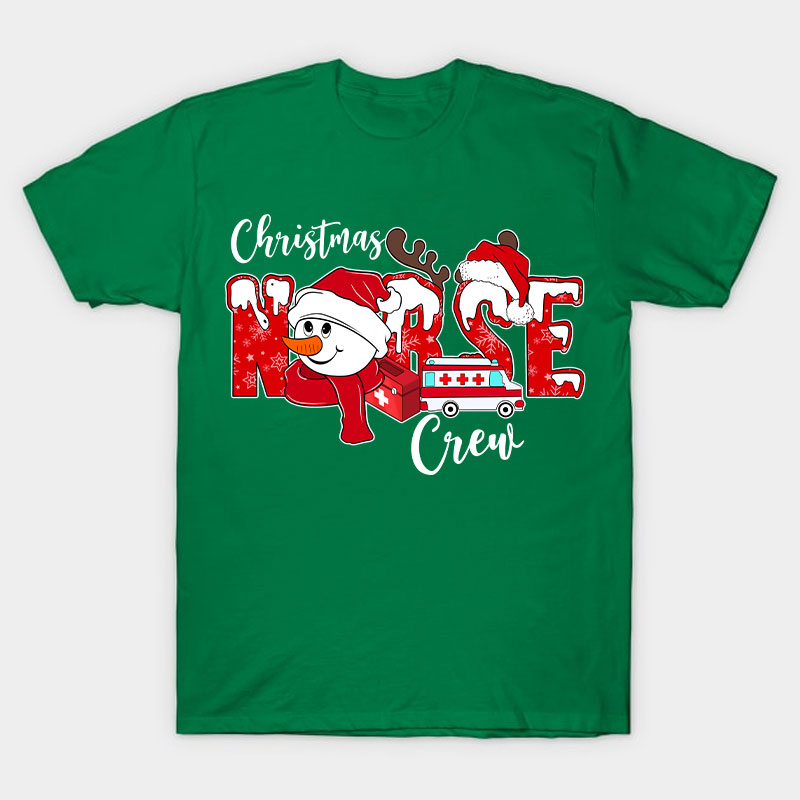 Christmas Nurse Crew Nurse T-Shirt