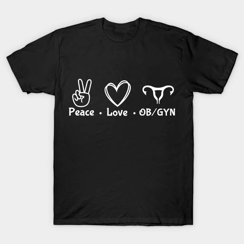 Peach Love OBGYN Nurse T-Shirt