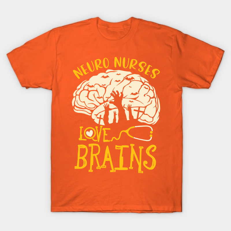 Neuro Nurses Love Brains Nurse T-Shirt