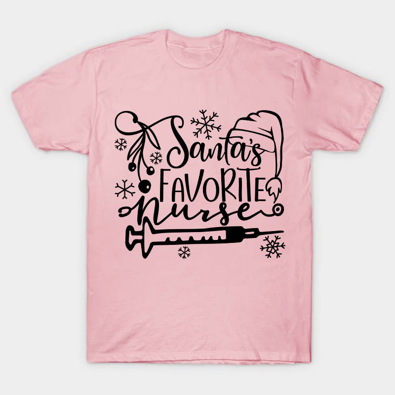 Santa's Favorite Nurse T-Shirt
