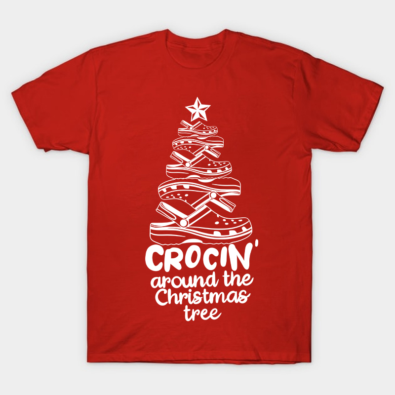 Crocin Around the Christmas Tree Nurse T-Shirt