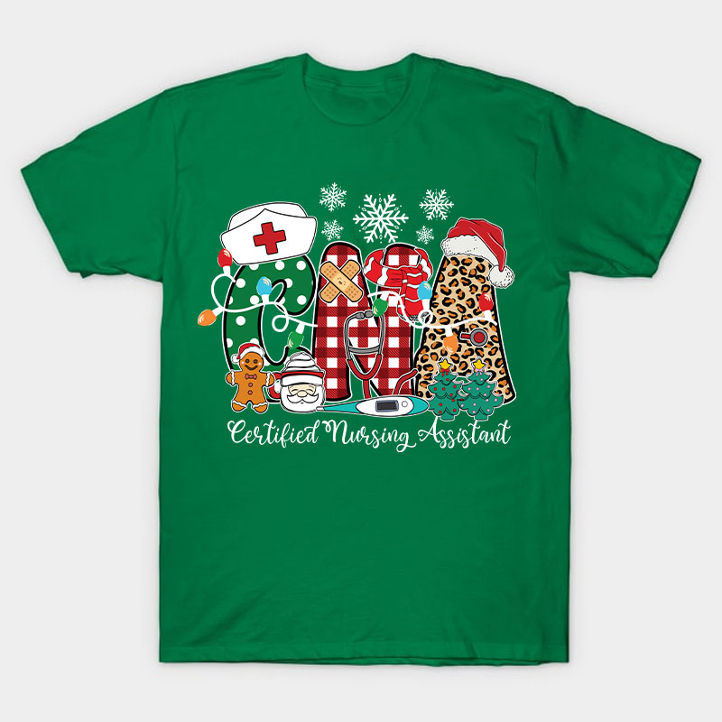 Personalized Christmas Style Nurse T-Shirt