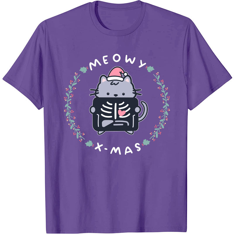 Meowy Xmas Nurse T-Shirt