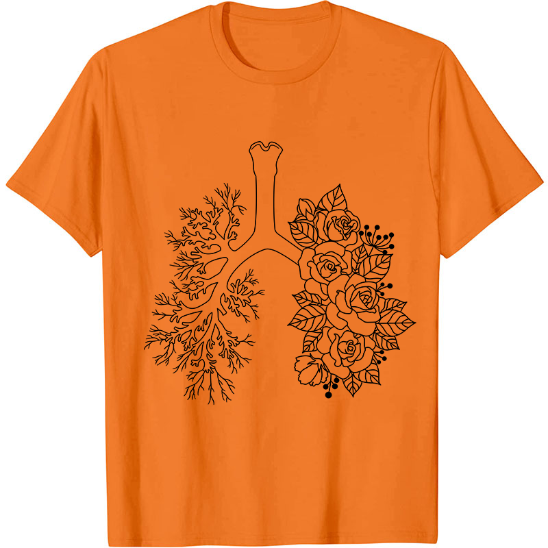 Floral Lung Nurse T-Shirt