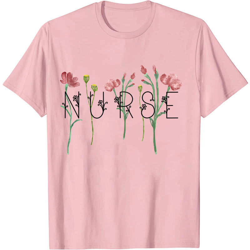Wildflowers Nurse T-Shirt