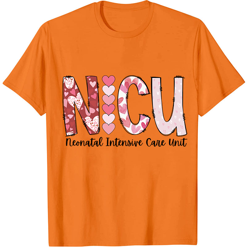 Valentines Neonatal Intensive Care Unit Nurse T-Shirt