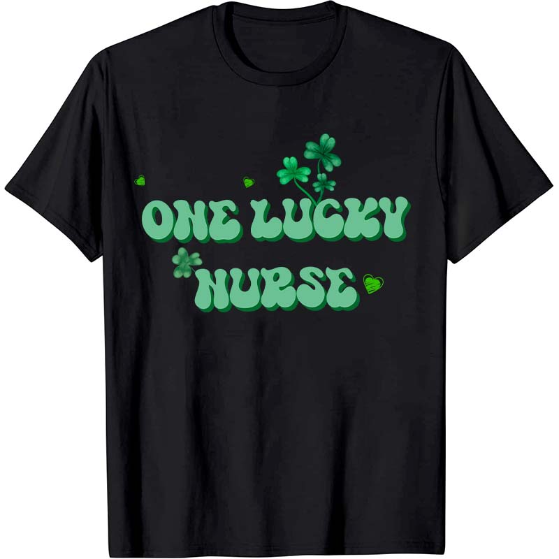 One Lucky Nurse Check Nurse T-Shirt