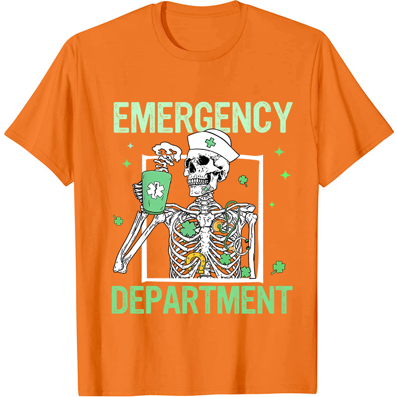 Emergency Department St Patricks Day Nurse T-Shirt