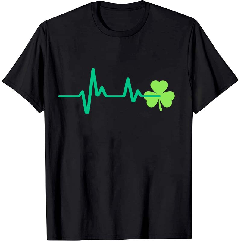 St. Patrick’s Day Lucky Heartrbeat Nurse T-Shirt