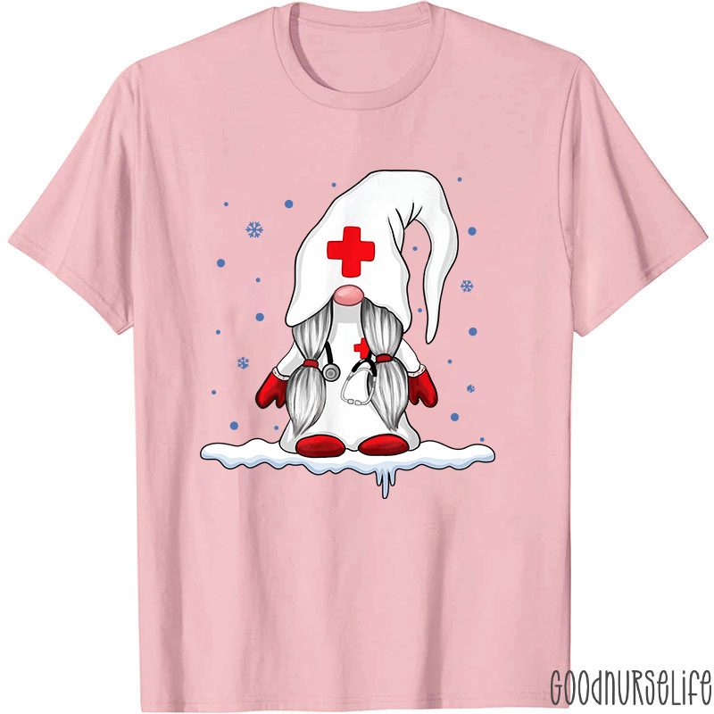 Gnome Snowman Nurse T-Shirt
