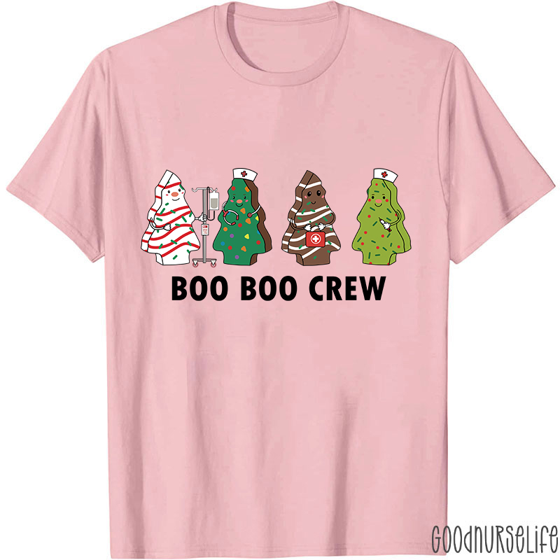 Christmas Tree Boo Boo Crew Nurse T-Shirt