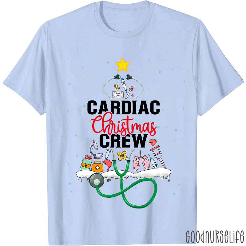 Cardiac Christmas Crew Nurse T-Shirt