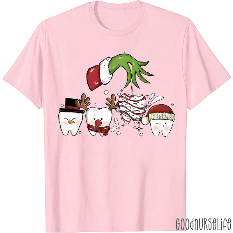 Christmas With Dental Squad Nurse T-shirt