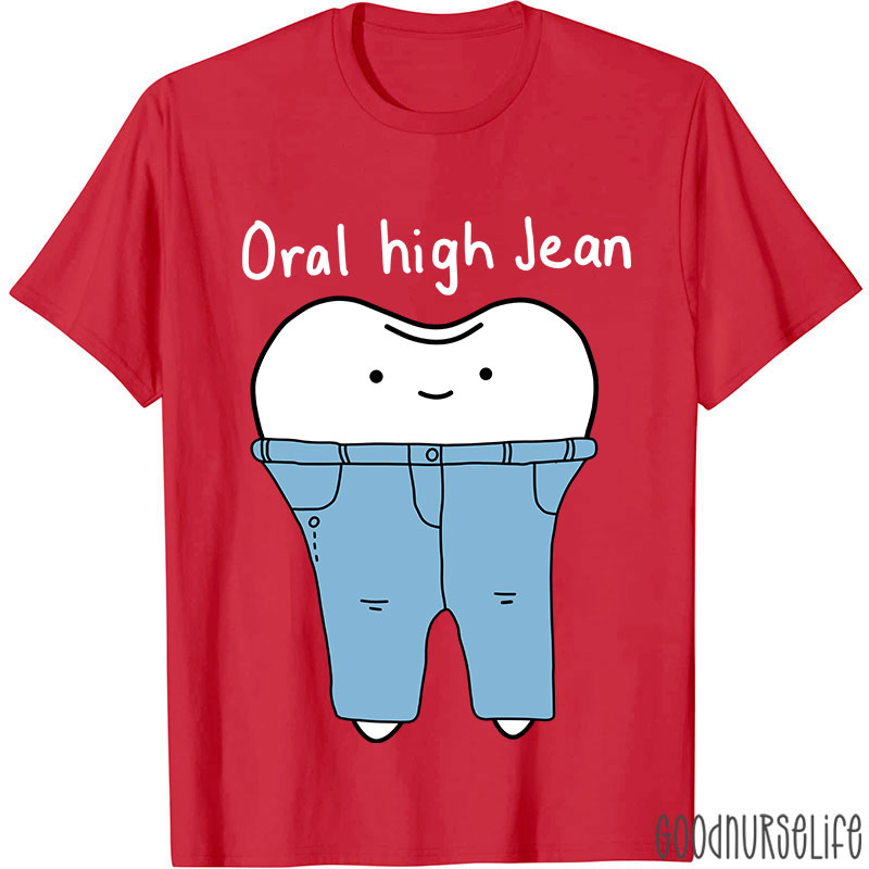 Teeth High Cut Jeans Nurse T-shirt