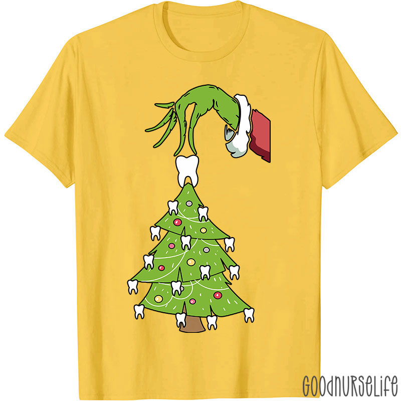 Xmas Teeth Tree Nurse T-shirt