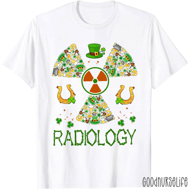 Lucky Radiology St Patricks Day Nurse T-Shirt