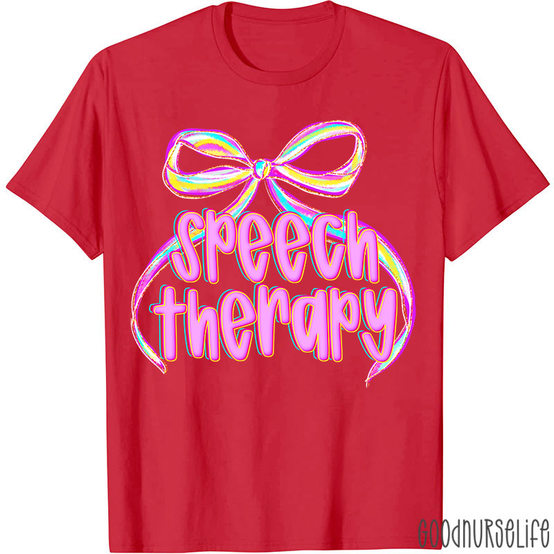 Coquette Bow Speech Therapy T-Shirt