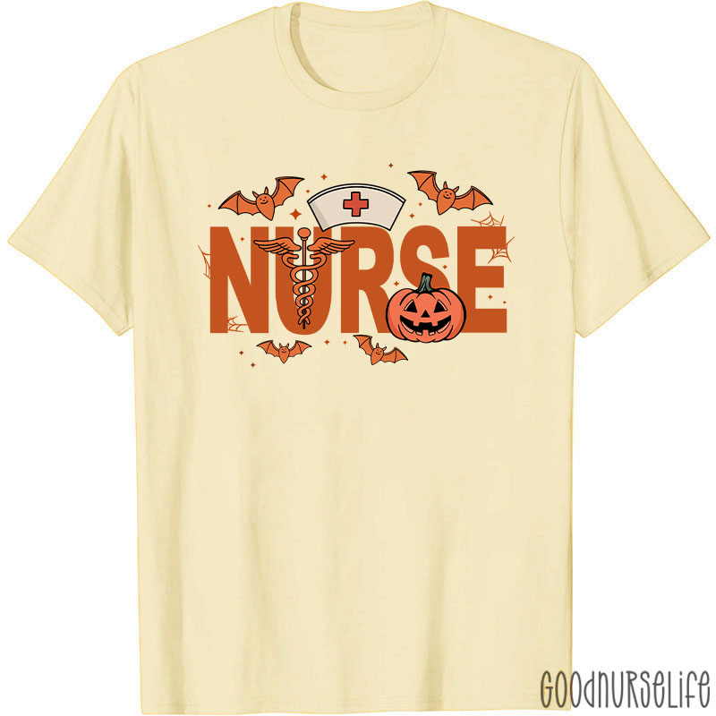 Spooky Season Halloween Nurse T-Shirt