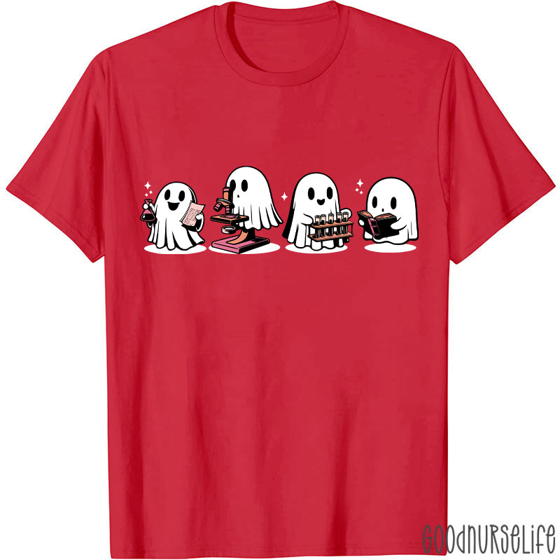 Halloween Cute Ghost Laboratory T-Shirt
