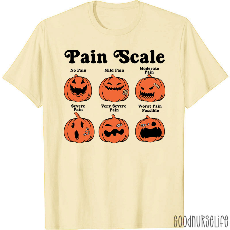 Pumpkin Pain Scale Nurse T-Shirt