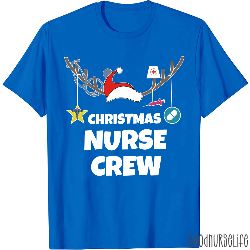 Antlers Nurse Christmas T-Shirt