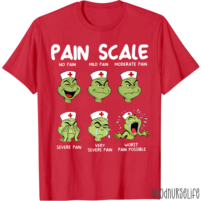 Funny Mean Nurse Pain Scale Nurse T-Shirt