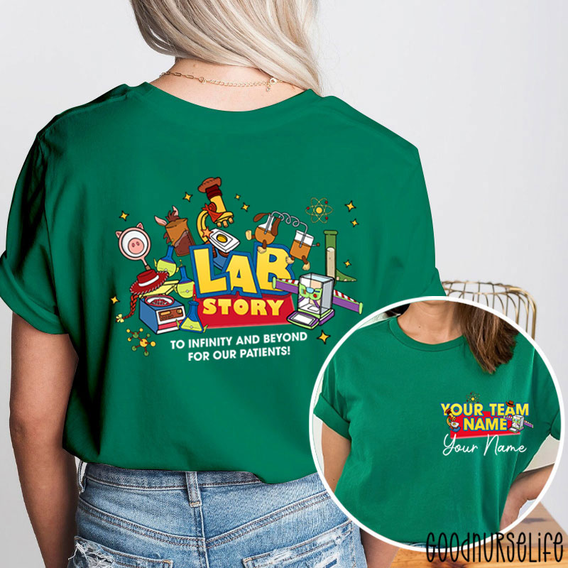 Personalized Laboratory Team Lab Week 2026 Two Sided T-Shirt