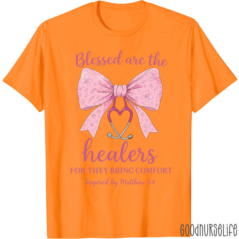 Personalized Bow Tie Blessed Are The Healers For They Bring Comfort Matthew T-shirt