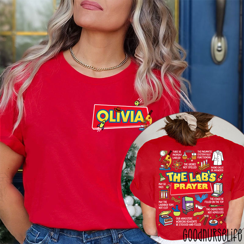 Personalized The Lab's Prayer Lab Week Two Sided T-Shirt