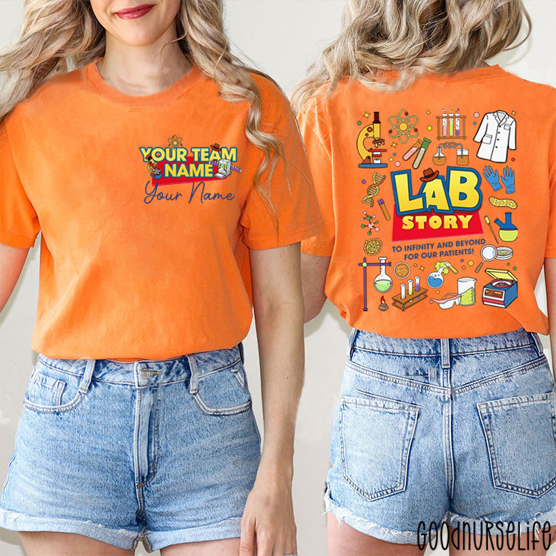 Personalized Name To Infinity And Beyond Two Sided T-Shirt