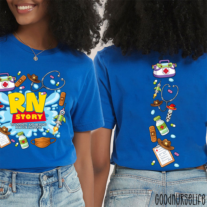 Personalized Story To Infinity And Beyond Two Sided T-Shirt