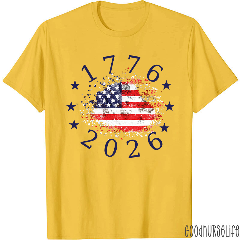 USA 250th Anniversary 1776-2026 Nurse T-Shirt