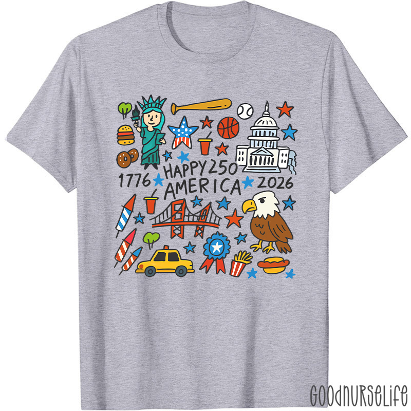 Comfort Colors America 250th Anniversary Nurse T-Shirt