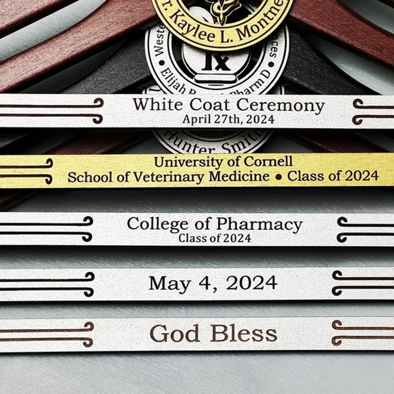 Personalized Name Medical Student Caduceus Hanger