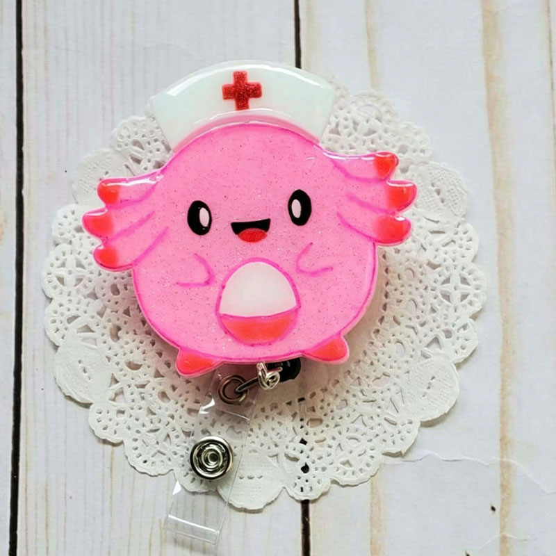 Pink Character Badge Reel