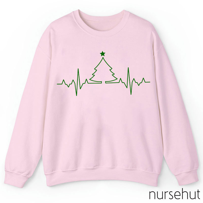 ECG Christmas Tree Nurse Sweatshirt