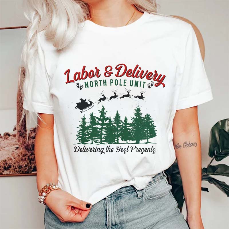 Delivering The Best Presents Nurse T-Shirt