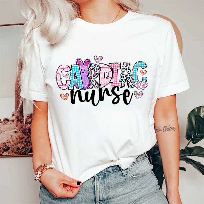 Easter Bunny Cardiac Nurse T-Shirt