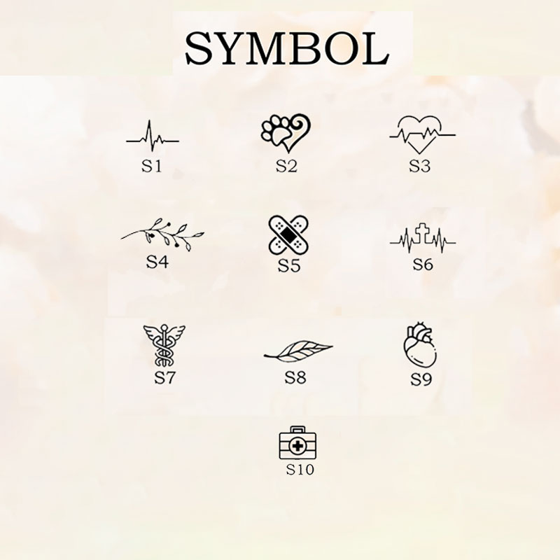 Personalized Love Heart Nurse Stethoscope ID Tag