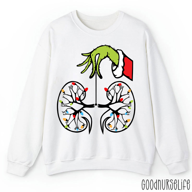 Kidney With Lights Christmas Sweatshirt