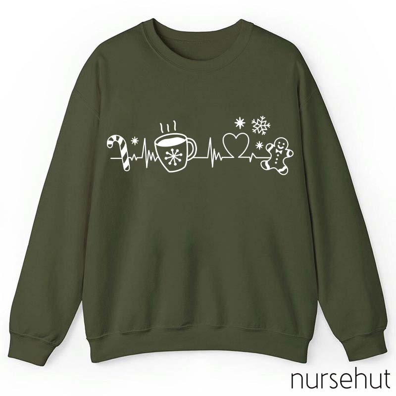 Christmas Heartbeat Nurse Sweatshirt