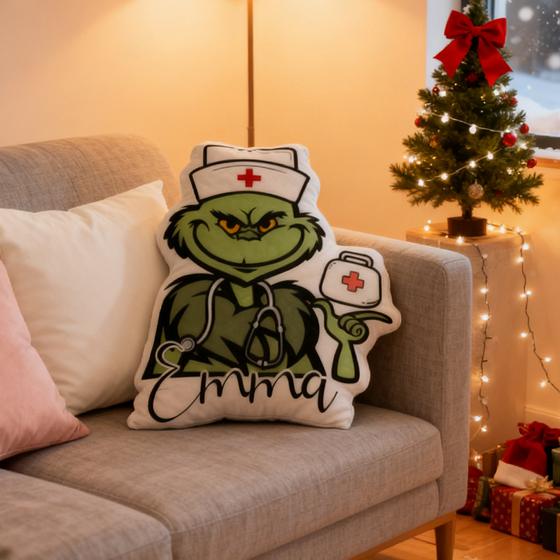 Personalized The Nice Nurse Is On Vacation Teacher Cushion