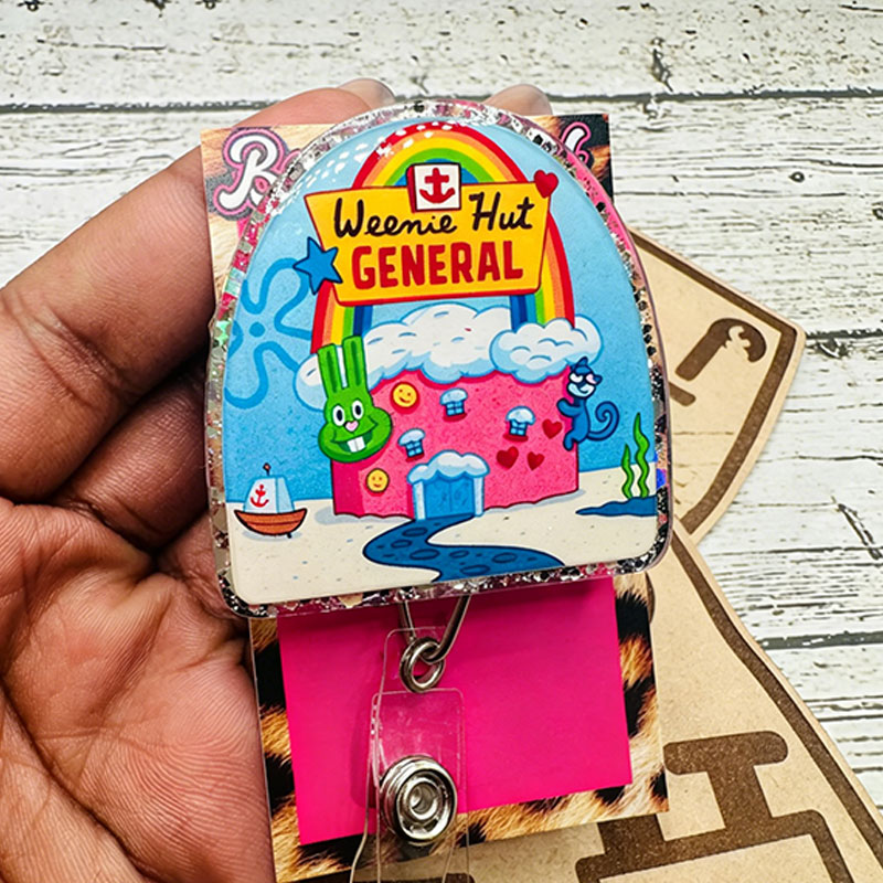 Cute Cartoon Hospital Badge Reel