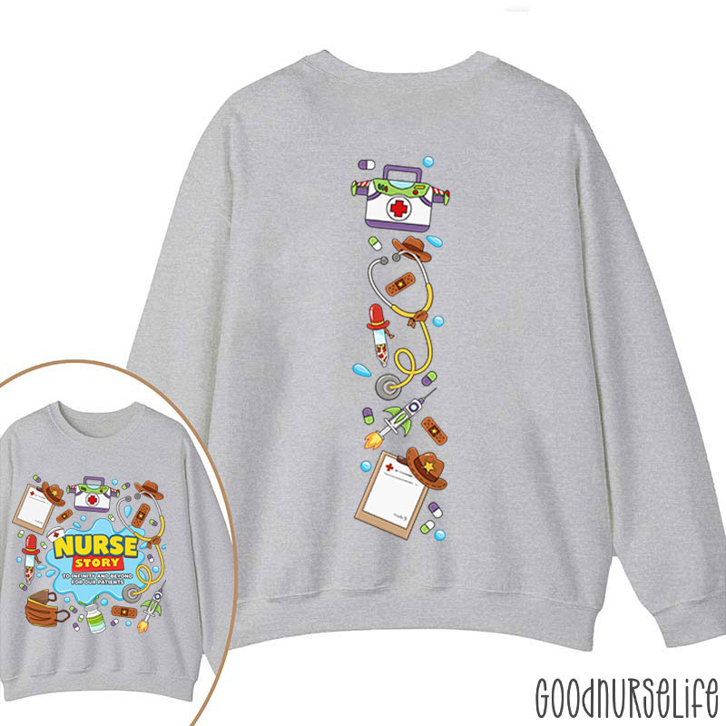 Nurse Story Medical Equipment Two Sided Sweatshirt